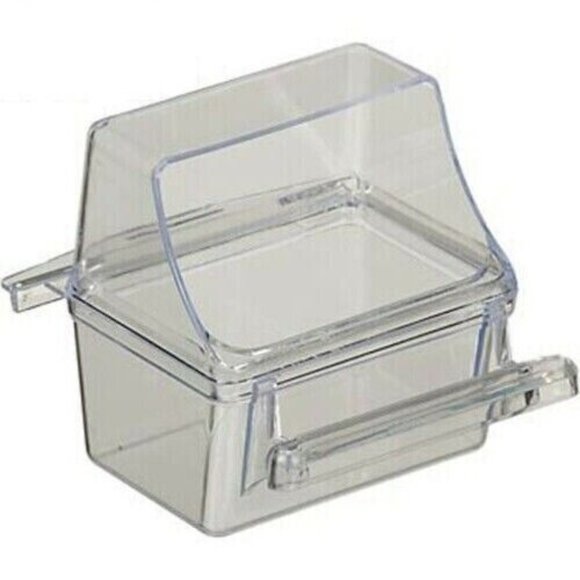 Hanging Bird Feeders for Cage transparent Plastic Food Container 3X pieces - Picture 1 of 2